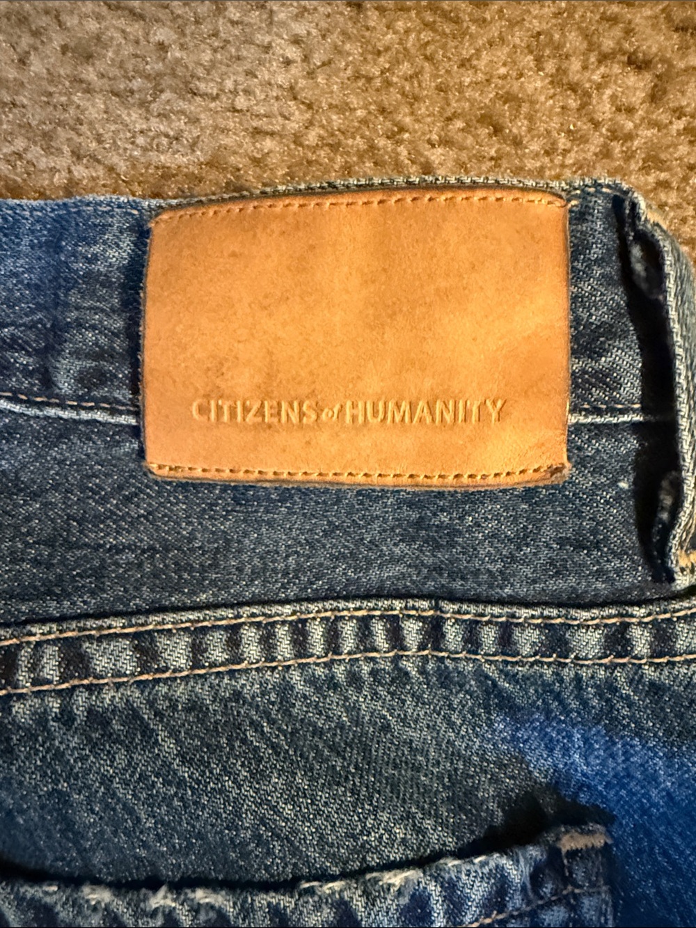 Citizens of Humanity Premium Vintage ANNiNA Dark Blue Button-Fly Jeans - Picture 10 of 13